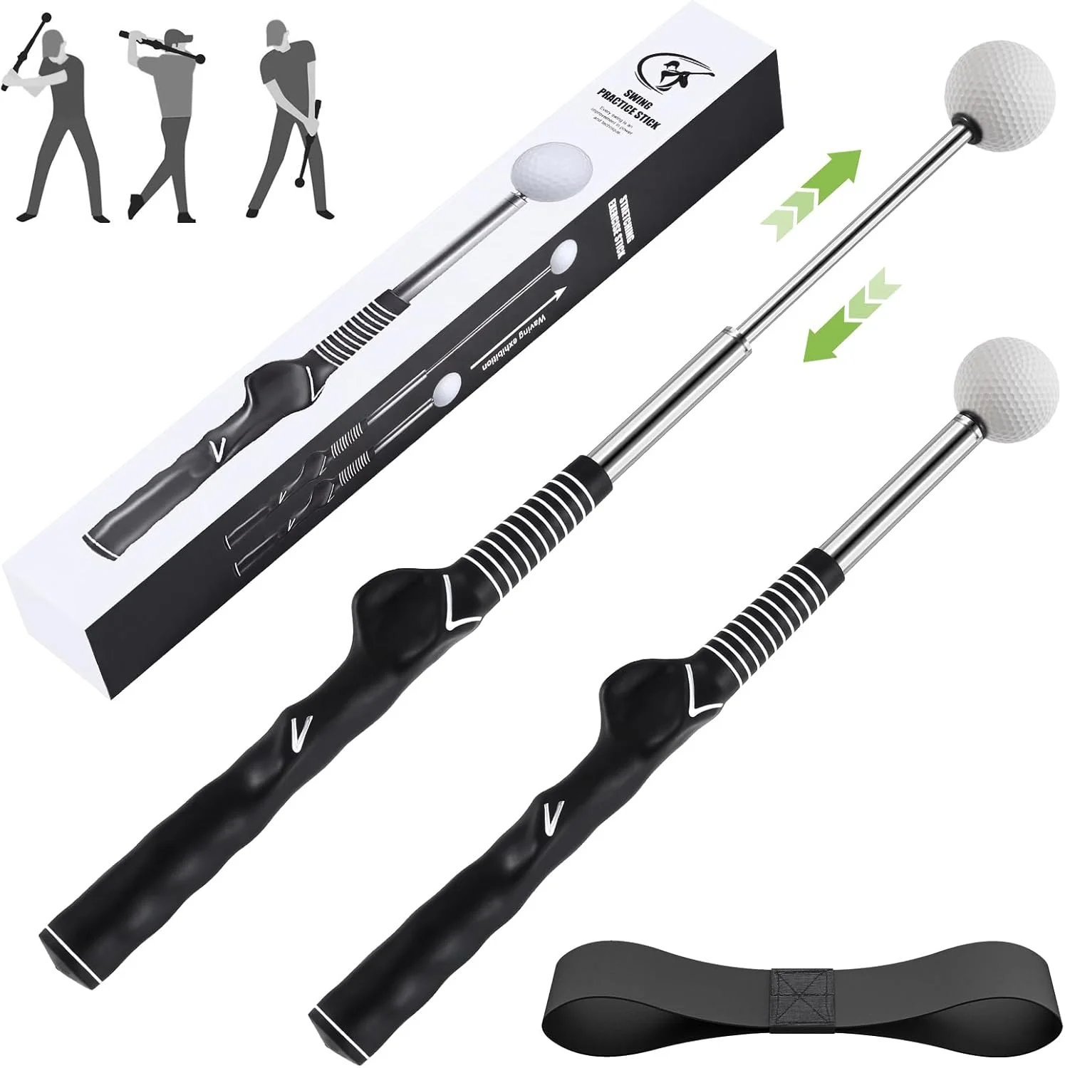 Golf Swing Extend Practice Club golf beginner left-hand voice swing posture auxiliary training rod