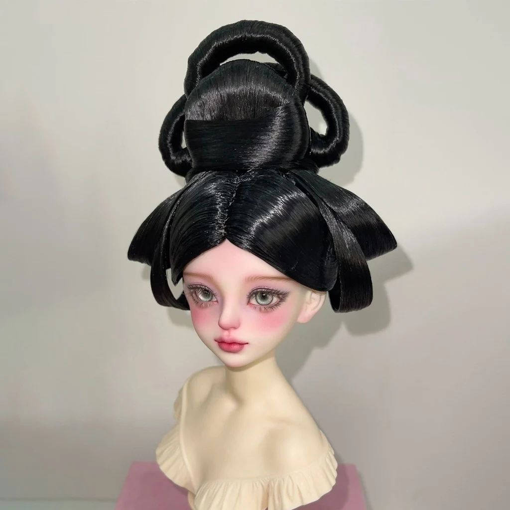 

1/4 1/3 Ancient Costume BJD Wig Hanfu Antique Style Hair Retro Wigs For BJD/SD MSD SD13 Big Girl SSDF Doll Accessories C2263