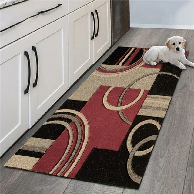 Kitchen Mat Bedroom Entrance Doormat Carpet for Living Room Floor Decor Home Bedside Hallway Carpet Non-Slip Long Foot Mat