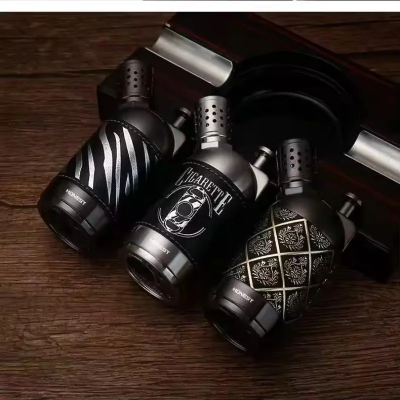 

HONEST ветрозащитная четыре прямых многофункциональная мощная зажигалка для сигар креативная персонализированная специальная зажигалка для прижигания сигар