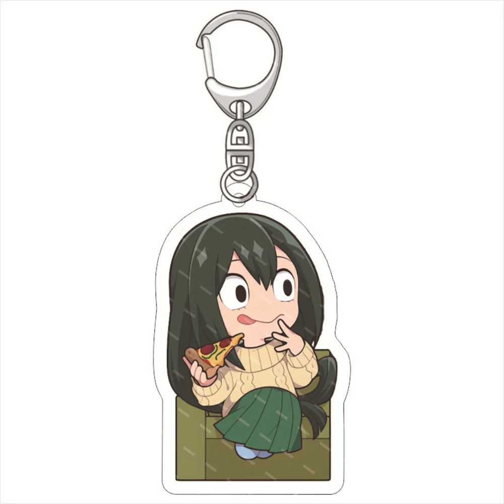 Anime My Hero Academia chain Cartoon Characters Acrylic Pendant Keyring Jewelry Key Ring Acrylic Pendant  friend Toy Gift