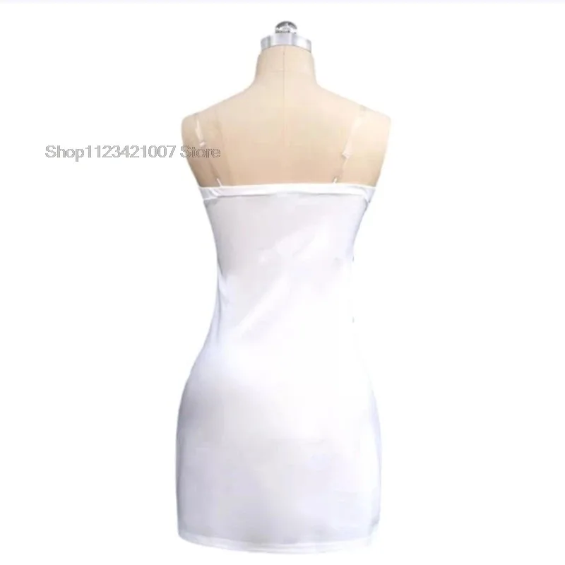 Anime Alien Stage Sua Cosplay Costume Women Cute White Dress Headwear Fancy Party Clothing Halloween Carnival Uniforms