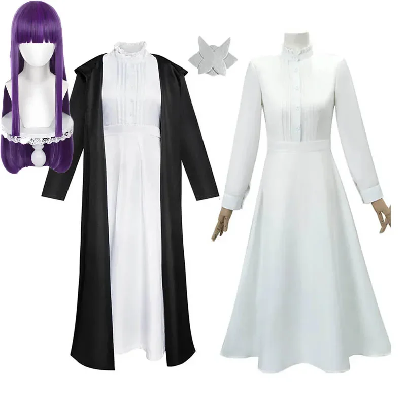 Fern Cosplay Costume include  Cloak Coat Dress Headwear For Halloween Comic Con Fern Outfits