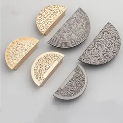 Chinese Handle Antique Cabinet Door Handle Wardrobe Handle Drawer Zinc Alloy Cabinet Door Handle New High-end Matching Handle