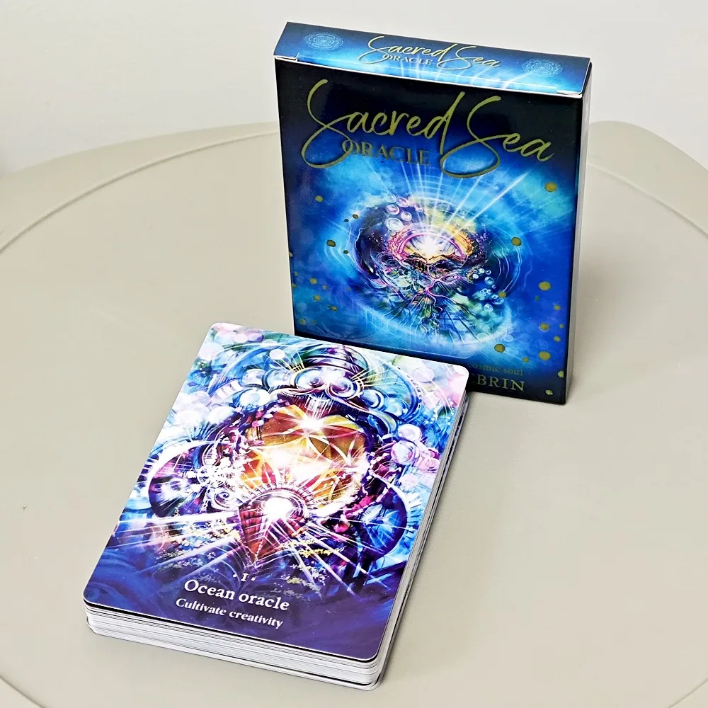 

10.4*7.3cm Sacred Sea Oracle: Dive Into The Depth of Your Cosmic Soul 36 Pcs Cards