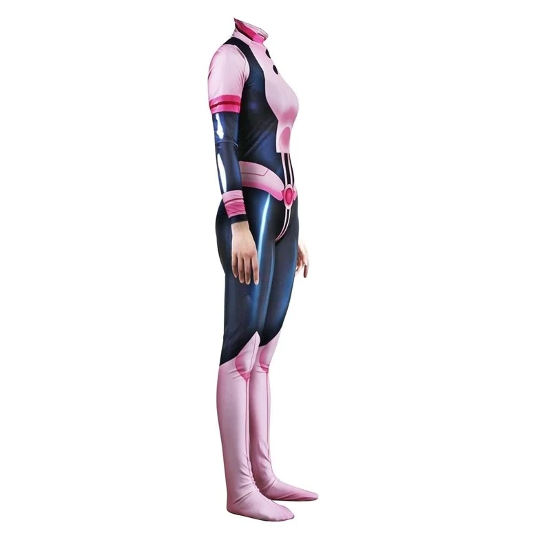 My Hero Academia OCHACO URARAKA Cosplay Costume Kids Bodysuit Halloween Fancy Jumpsuit