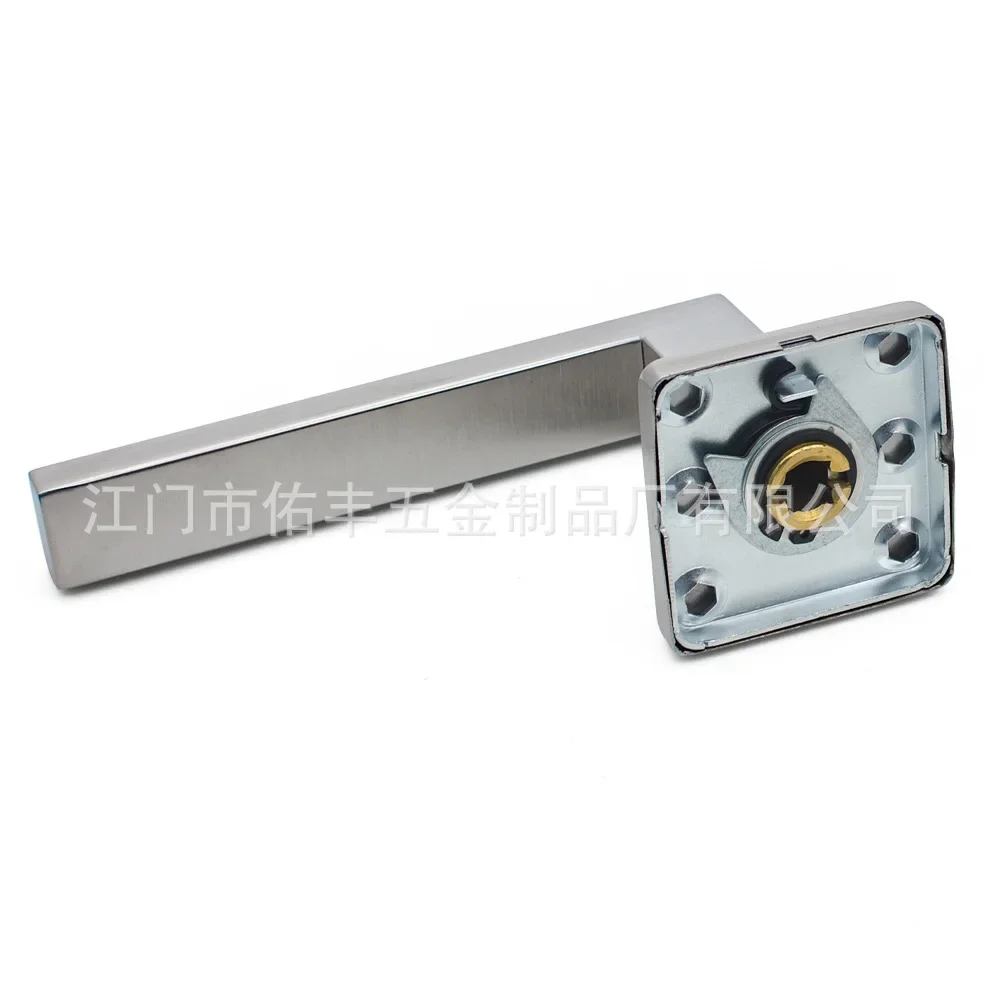 Able 304 Stainless Steel Brushed Sanded Square Tube Door Handle Square Cover Split Square Door Handle Flat Tube Handle