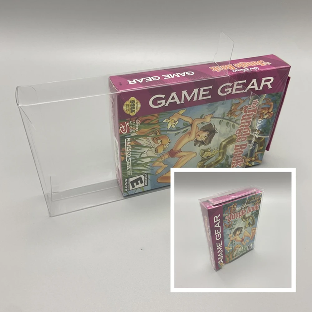 PET Box Protector For GAME GEAR Transparent Collect Boxes For Sega GG Games Shell Clear Display Case For EUR