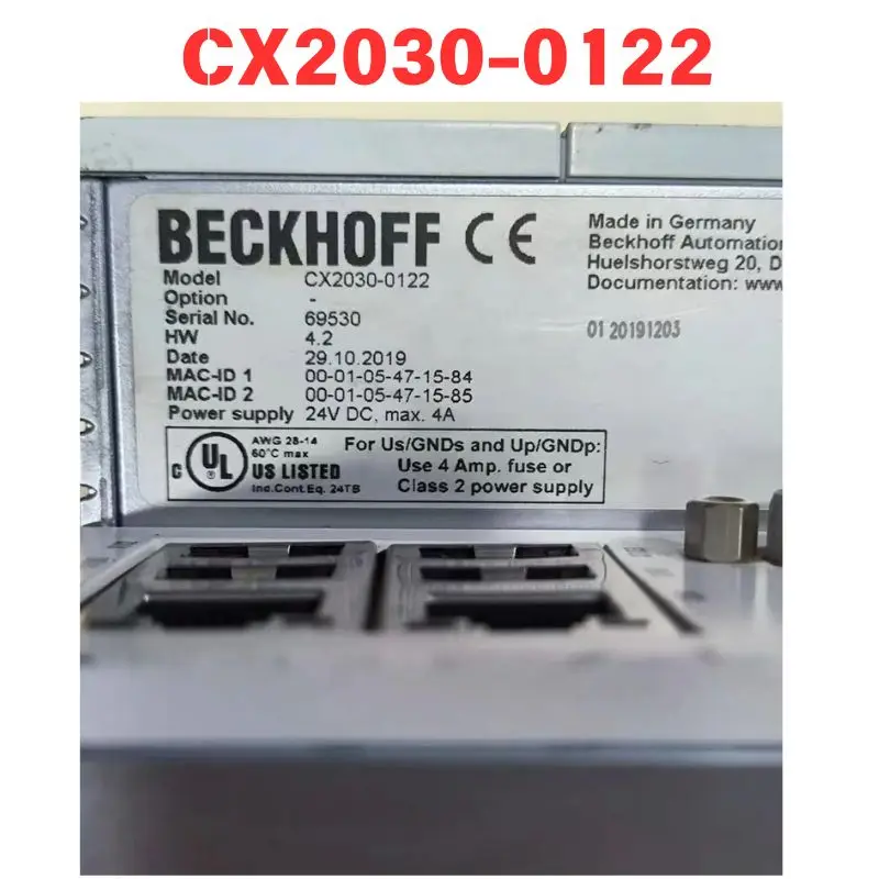 Used OEM disassembled parts CX2030-0122 PLC controller Functional test OK Please inquire Fast Shipping