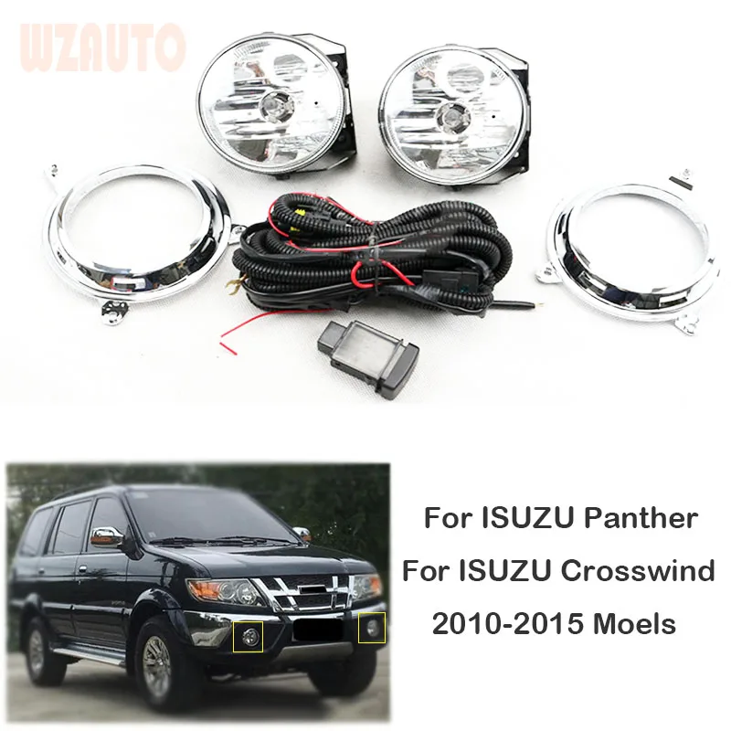 Front Bumper Lamp Daytime Running Fog Light Assy With Wiring Harness For ISUZU Panther/Crosswind 2010 11 12 13 14 15