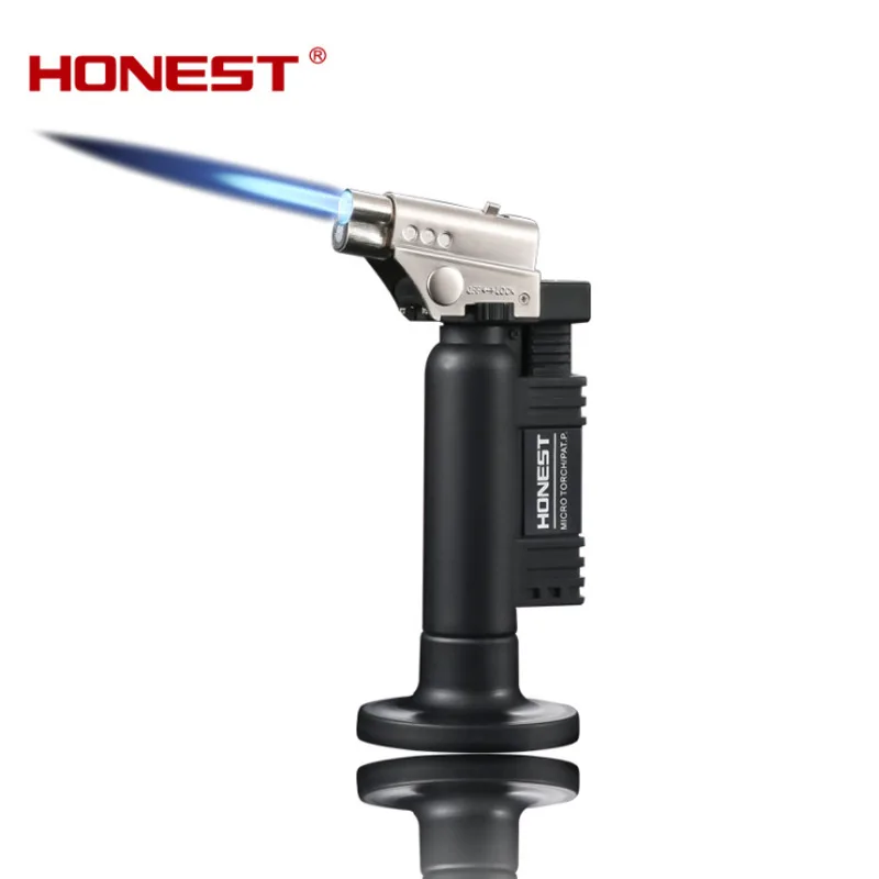 Honest spray gun welding torch direct fire double fire switch lighter safe lock outdoor barbecue supplies,kitchen BBQ tool cigar