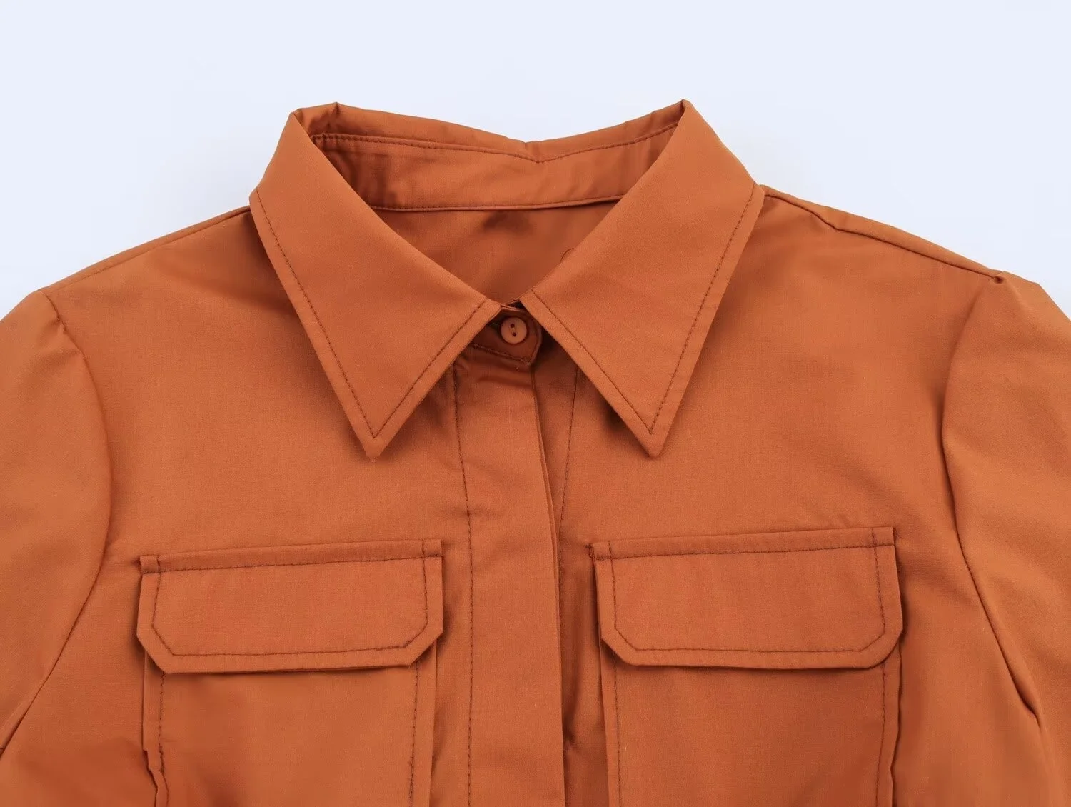 2025RARA صيف جديد المرأة عادية التنقل بسيط كل مباراة البوبلين القوس قميص نمط طويل قصير الأكمام التلبيب فستان