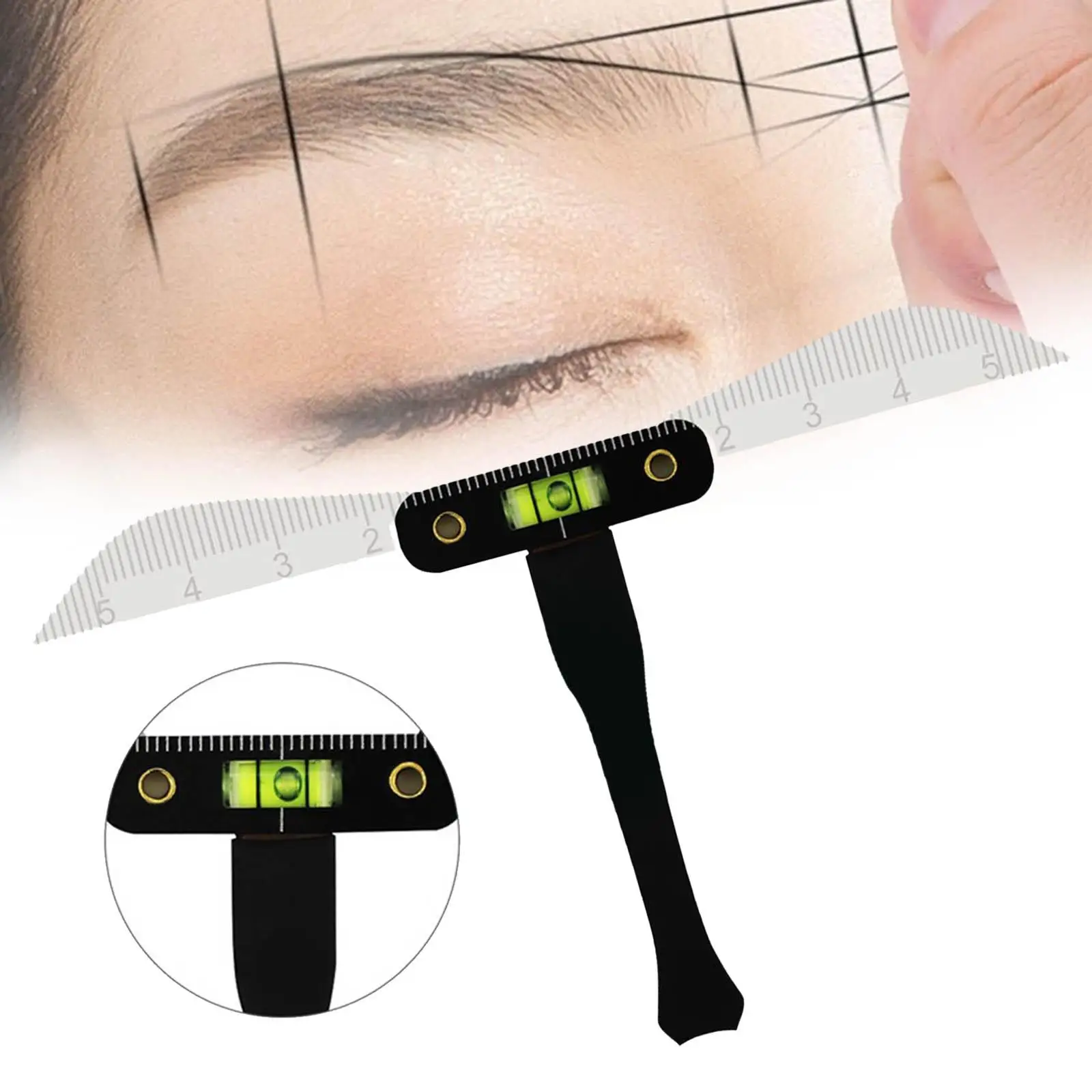 1PC Eyebrow Stencil Ruler Balance Shaper for Tattoos Stylists