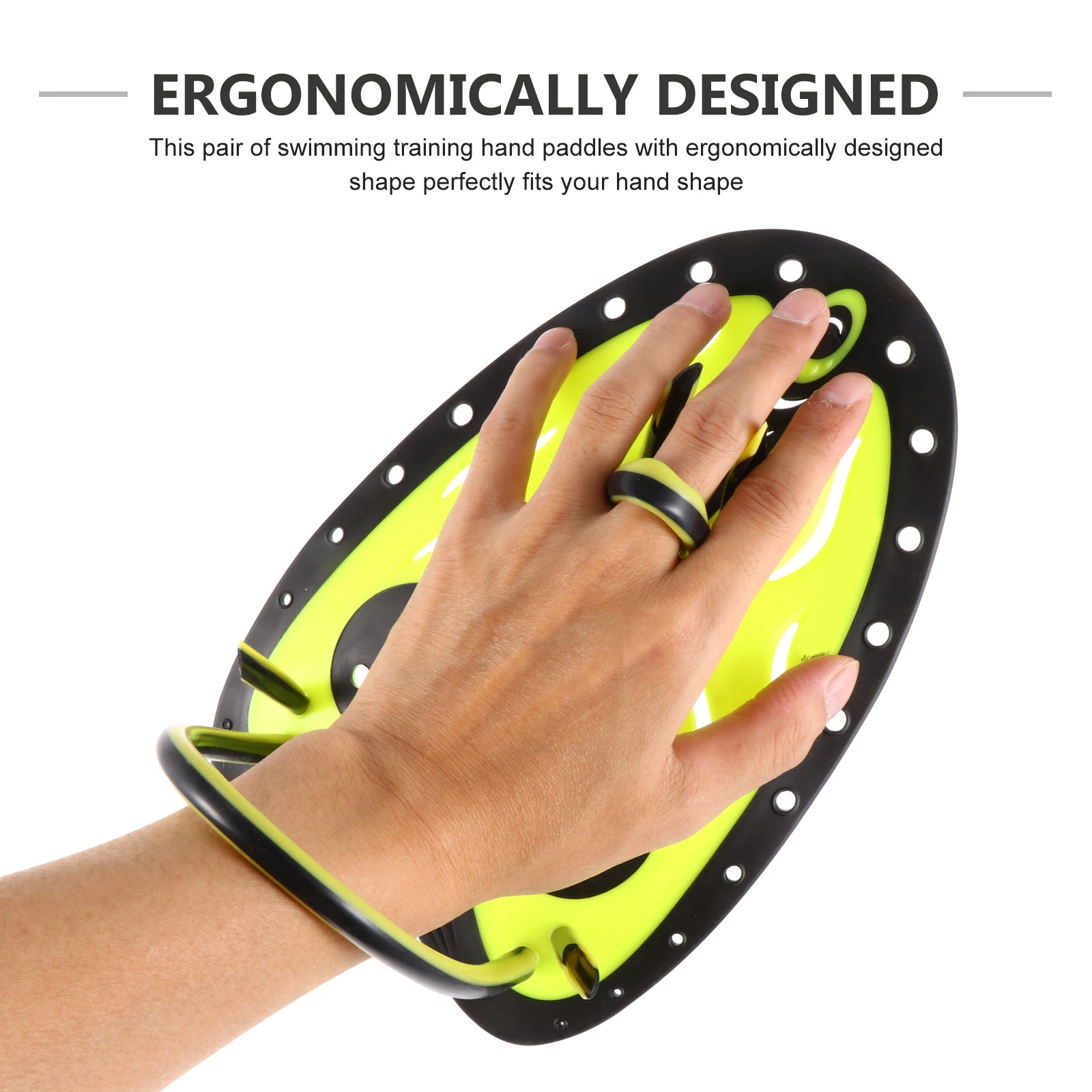 

Training Gear Hand Paddles Swimming Gloves Equipment Silica Gel Flat Diving Child