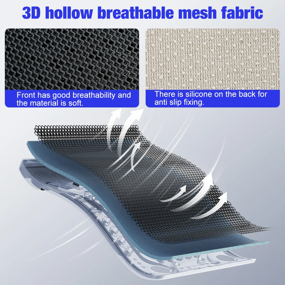 12V Summer Car Breeze Seat Cushion 12 Fan Cooling Seat Cushion Fan Blower Ventilation Seat Cover Automatic Switch