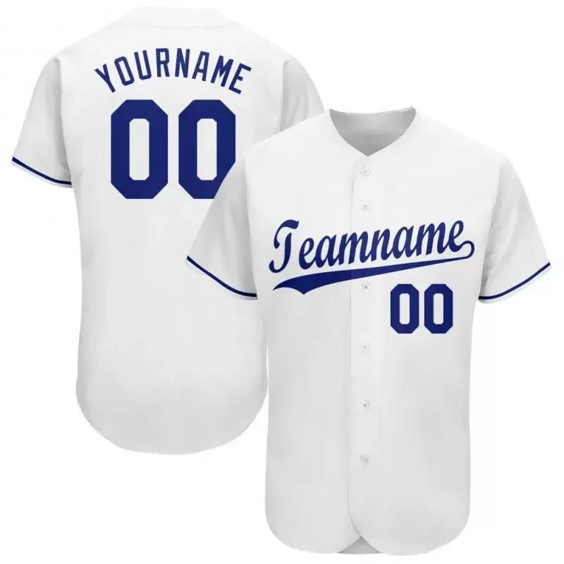 Personalized custom-made baseball shirts for the Los Angeles Baseball Club. Embroidery technique. Supports customization of play