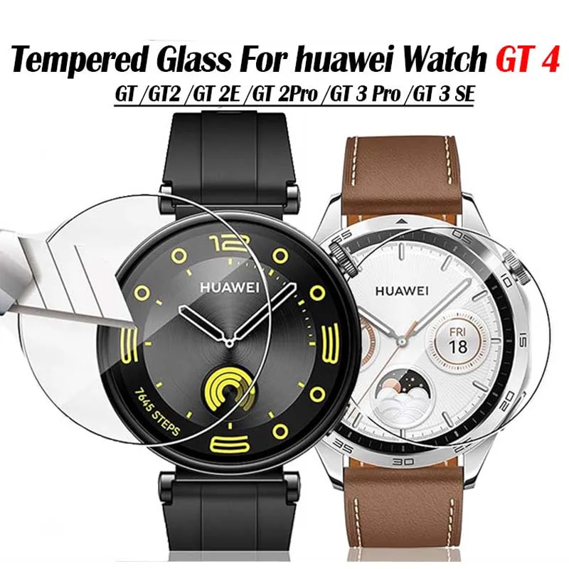 Tempered Glass For Huawei Watch GT 4 41mm 46mm Screen Protector For Huawei Watch GT2 3Pro 43 46mm GT2e GT3 SE Anti-Scratch Film