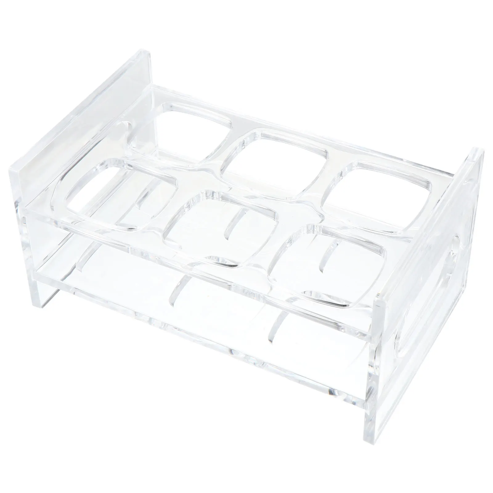 

Acrylic Shot Glass Holder Liquor Cup Display Rack Bar Drinkware Portable Reusable Washable Lightweight Practical Simple