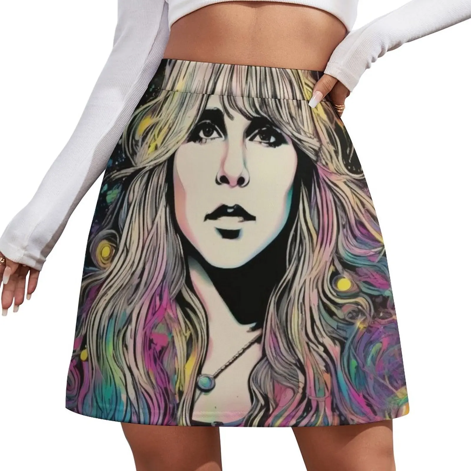 

Мини-юбка Stevie Nicks, вечерние платья, женская юбка, тренд 2026, сексуальная юбка, женские юбки, тренд 2026, мини