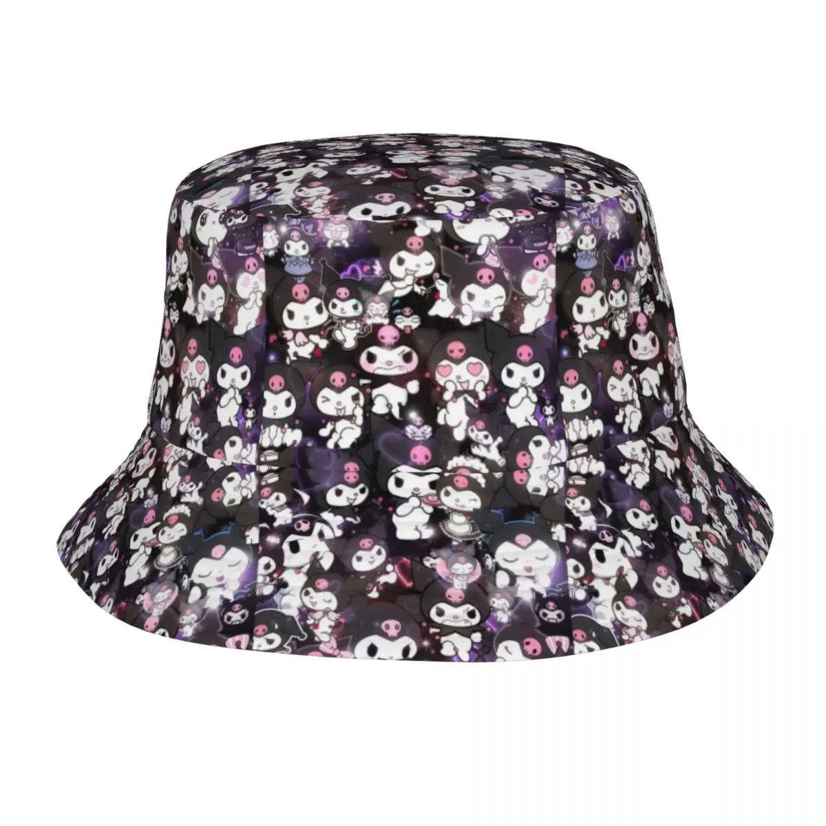 

Custom New Anime Cartoon Kawaii Kuromi Bucket Hat Men Women Beach Sun Summer Camping Cap