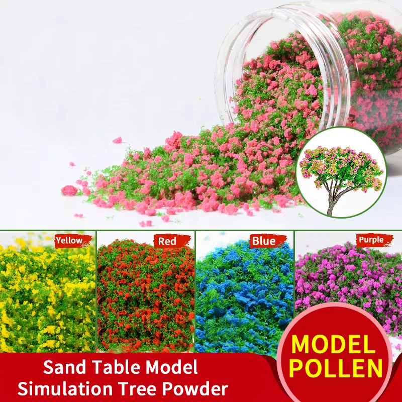 

20G Miniature Colorful Tree Powder Model Trees Tuft For DIY Lowland Shrub Bushy Building Railway Fairy Garden Diorama Kits