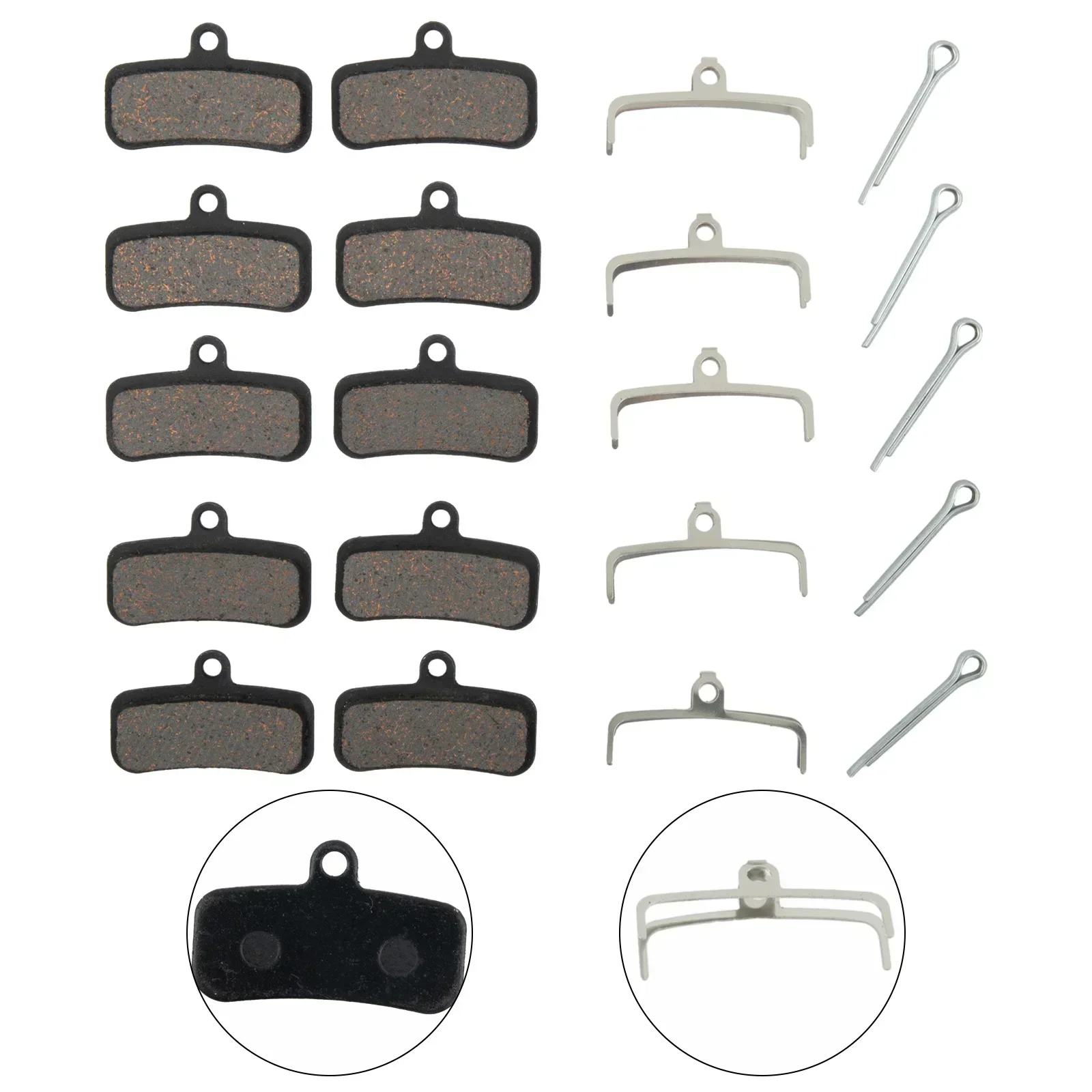 5 Pairs Of Bicycle Brake Pads For D03S D02S Saint BR-M810 TK Cycling Organic Resin Disc Wholesale Accessories N E W