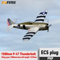 FMS 1500mm P-47 PNP Thunderbolt RC Like Real Aircraft Fixed Wing Electric Remote Control Aircraft Model Adult Boy Toy