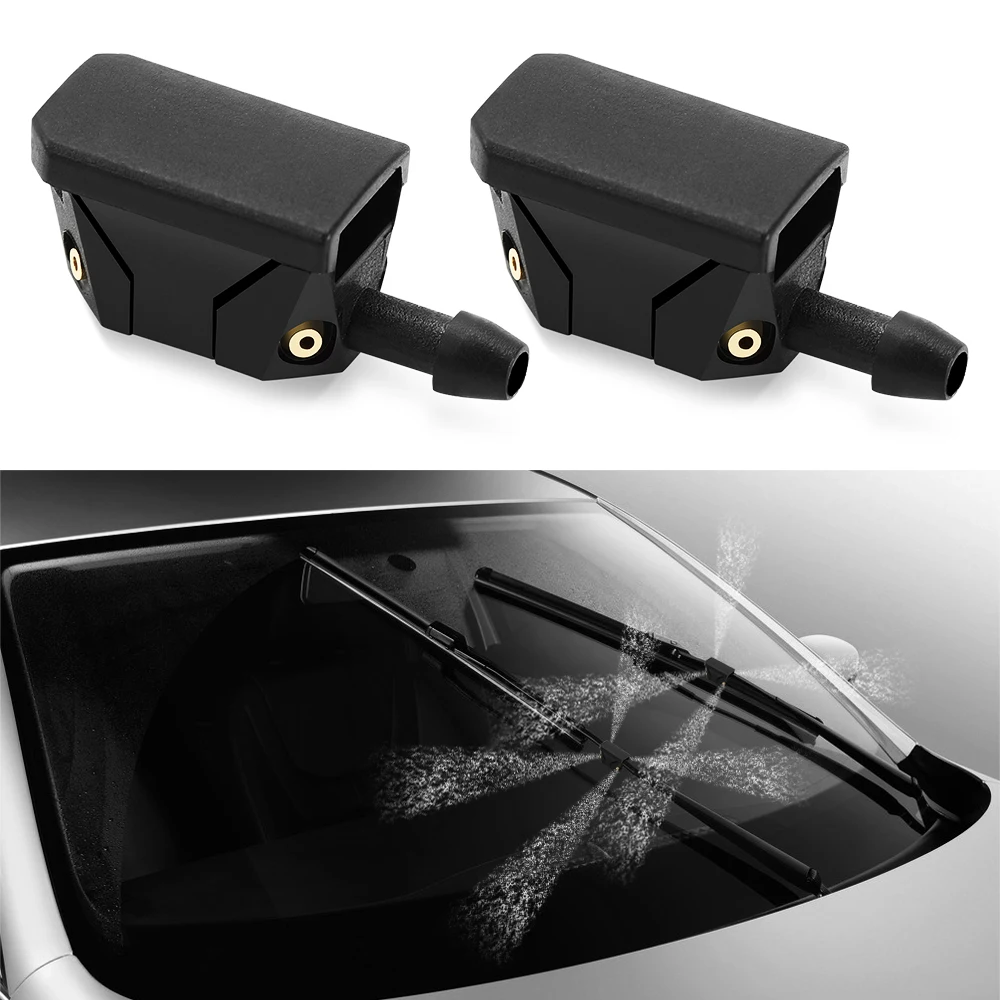 2Pcs Car Wiper Blade Water Spray Jets Nozzles for Car Roof Handle Refit Sunglasses Holder Glasses Box Audi A3 8V A4 for Car Roof