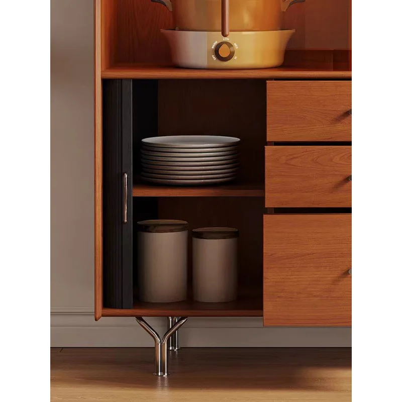 Nieuwe middeleeuwse massief houten eetkamerkasten, kleine appartementkasten, keukenverandakluisjes, theekasten, volledig geïnstalleerd