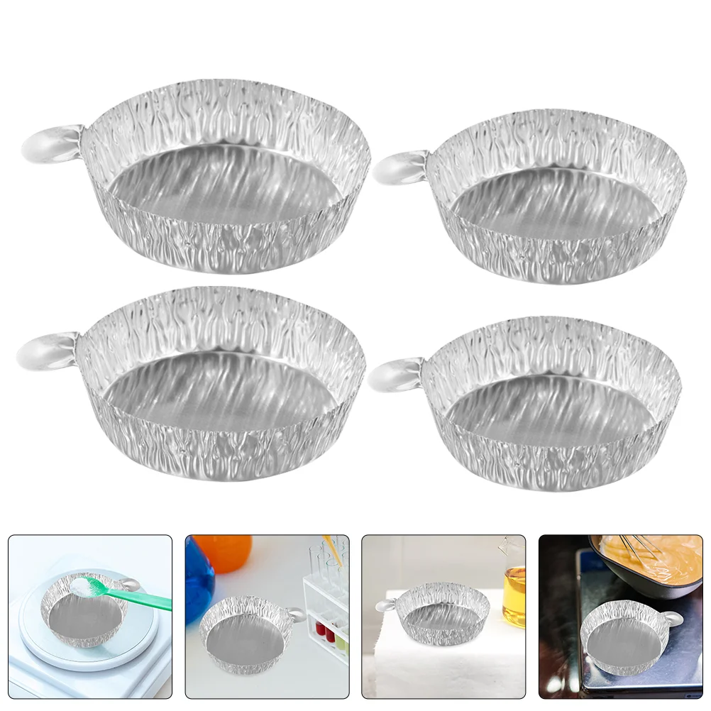 Pio de pesée en feuille d'aluminium, récipient de laboratoire, casseroles, plateaux de stockage, fournitures de laboratoire, nourriture, 50 pièces