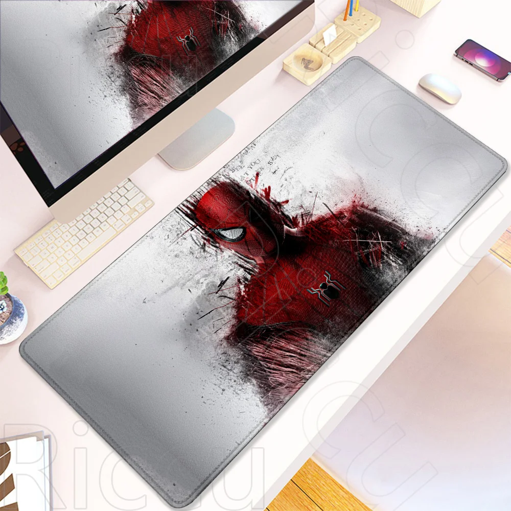 PC peripherals HD S-Spider Man Mouse Pad Anime film Rubber Keyboard Mouse pad comic Office Desk Laptops Gaming Accessories mat