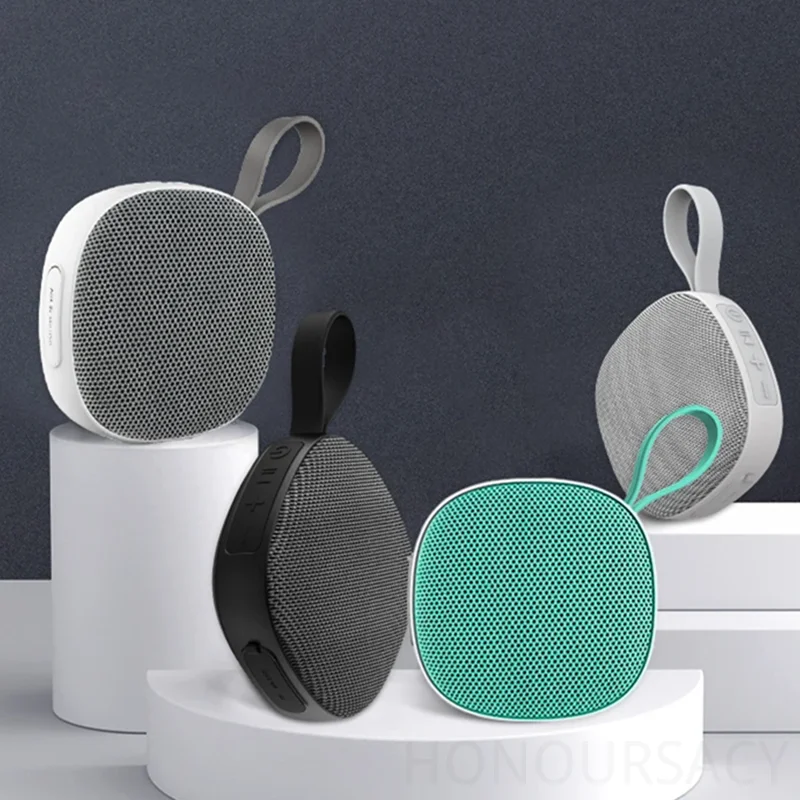 ซับวูฟเฟอร์แบบพกพา ผ้าหุ้ม 360 องศา กันน้ำกลางแจ้งระดับ IPX6 พร้อมแม่เหล็กดูด °   ลำโพงบลูทูธไร้สายสเตอริโอ 5.3 รองรับการ์ด TF