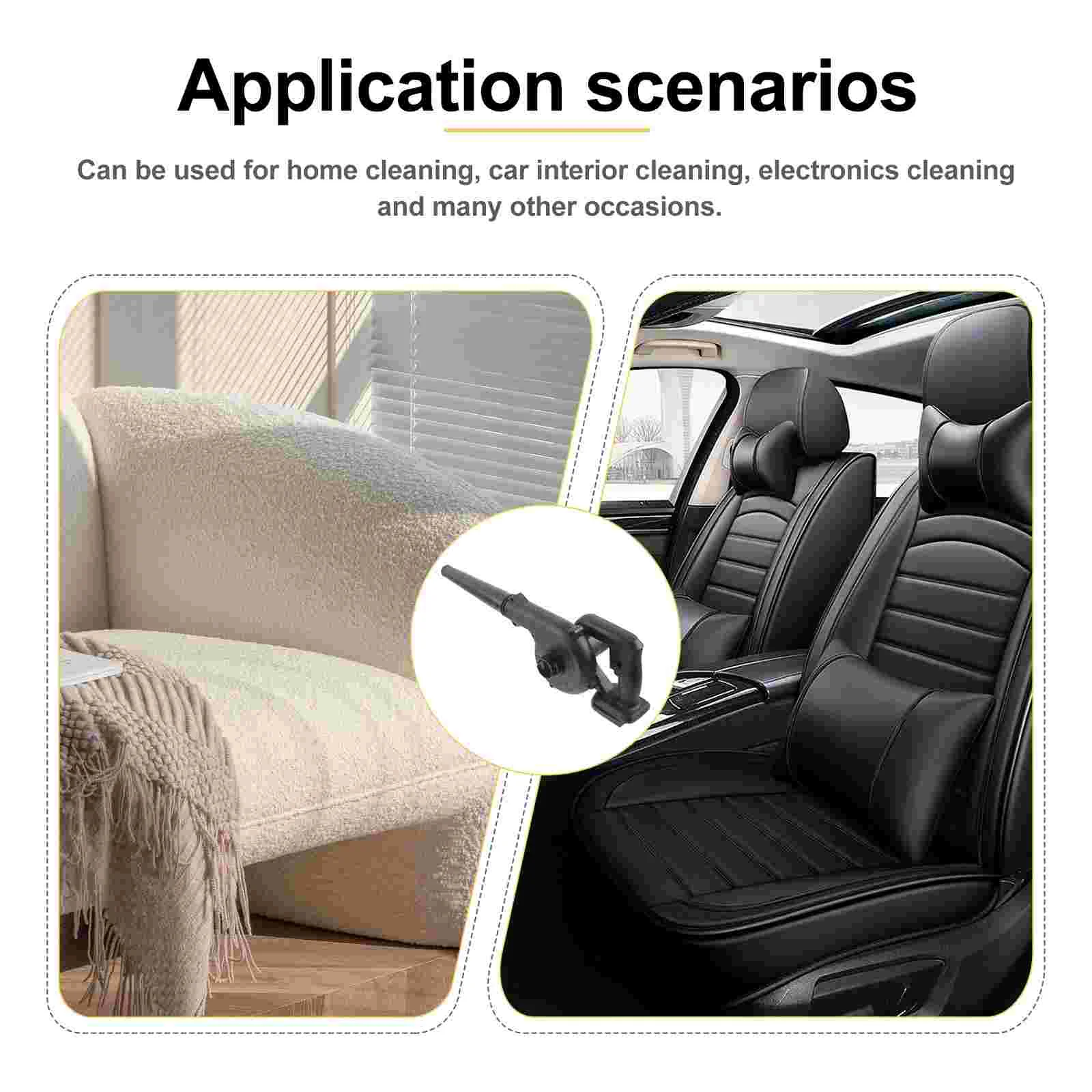 منفاخ قابل لإعادة الشحن، مجفف شعر لاسلكي، منزلي ثنائي الاستخدام، منفاخ ضوء أوراق الغبار الصغيرة