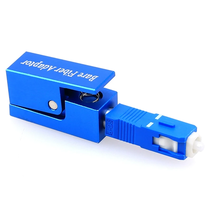 Fiber Optic Adapter Square Type Bare Fiber Adapter SC/UPC Square FTTH Optical Tools Bare Fiber Optic Adapter