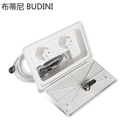 Kit de cabina de ducha exterior, ducha RV blanca con cerradura para barco, caravana, autocasa, accesorios TYTXRV