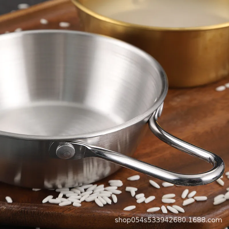 وعاء سلطة ذهبي وفضي من الفولاذ المقاوم للصدأ، وعاء نودلز الأرز، وعاء نودلز لاميان، أدوات المائدة المطبخ، حاوية الطعام