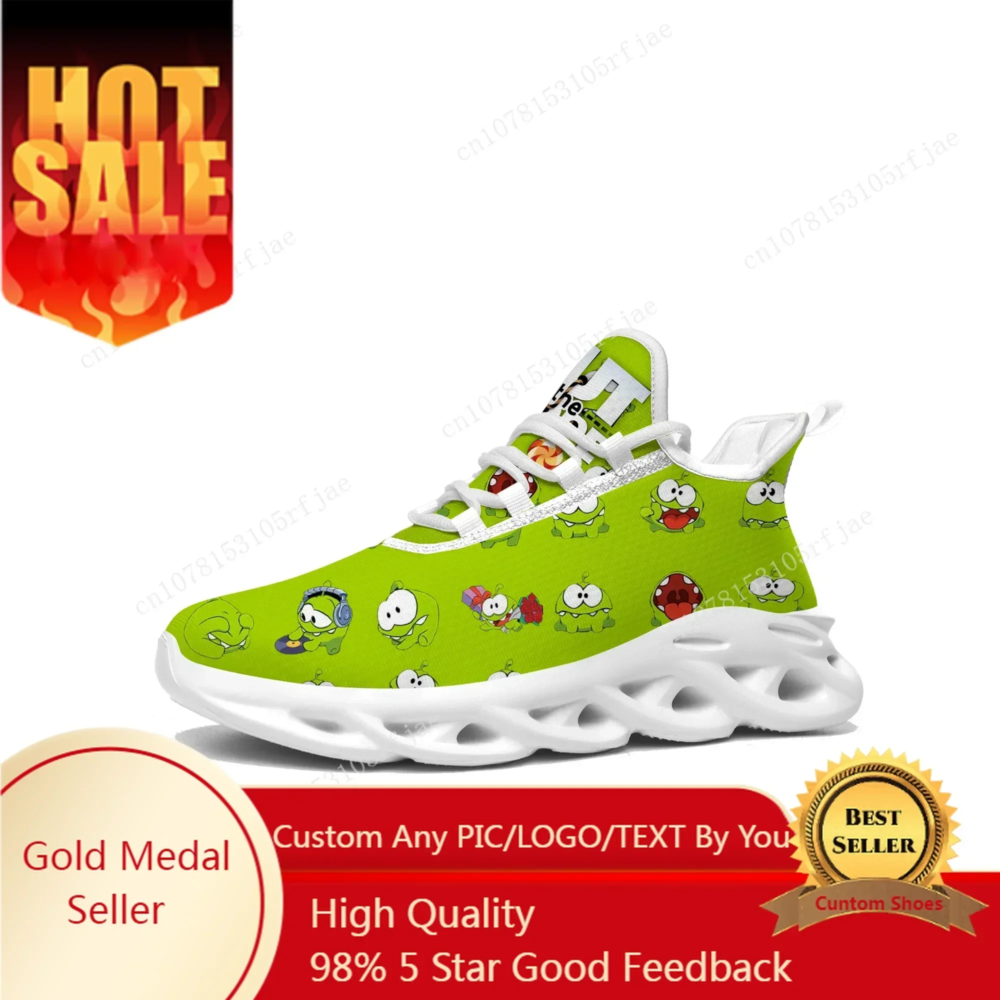 

Cut The Rope Sneakers Hot Cartoon Game Mens Womens Sports Running Shoes Fashion Custom Built Lace Up Shoes