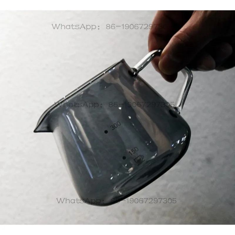 Hand brewed coffee sharing pot Black glass coffee pot Household utensils High value
