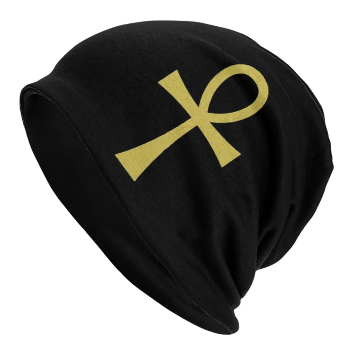 Custom Ancient Egyptian Symbol Ankh Key Of Live Bonnet Hats Fashion Knit Hat Men Women Autumn Winter Warm Skullies Beanies Caps