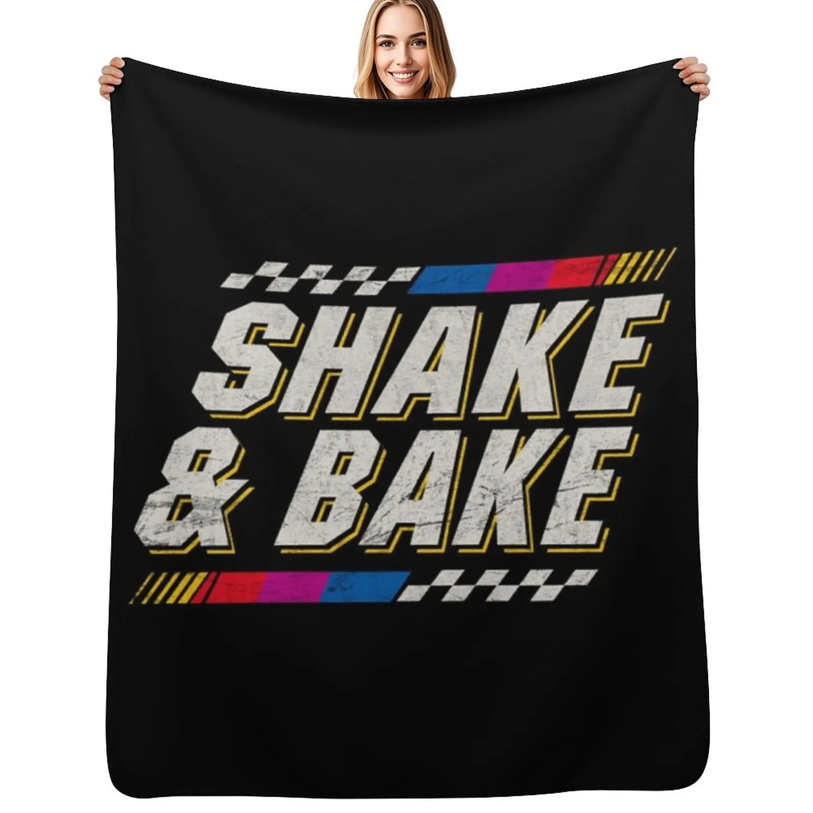 

Shake and Bake - Ricky Bobby Throw Blanket Decorative Sofas Polar Flannel Blankets For Sofas Blankets