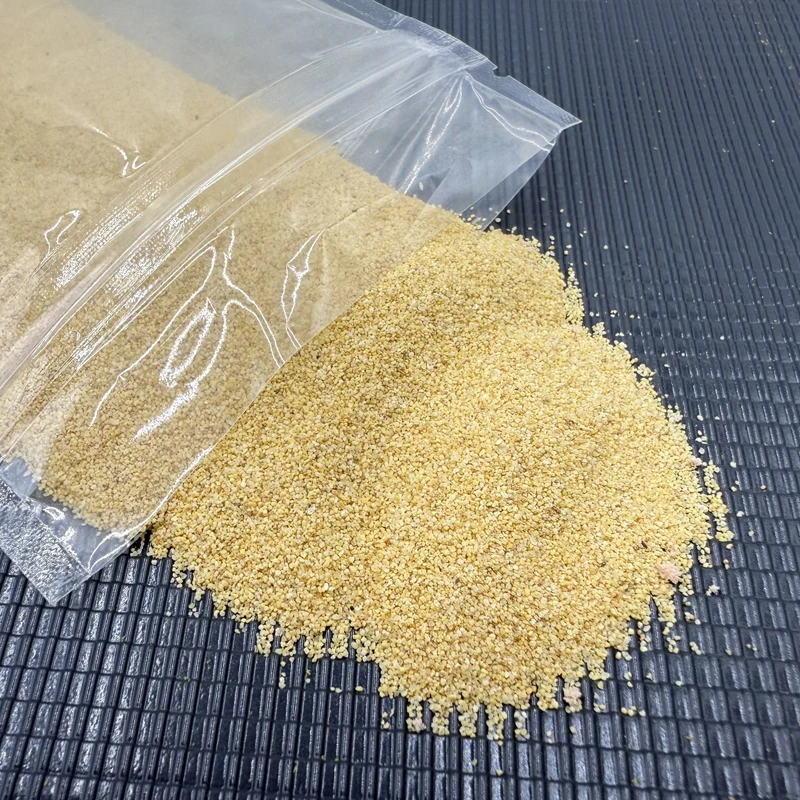 Simulatie fijn zandmodel natuurlijk zand en grind 0,5 mm deeltjes strandlandschapsarchitectuur materiaal drijfzandmodel