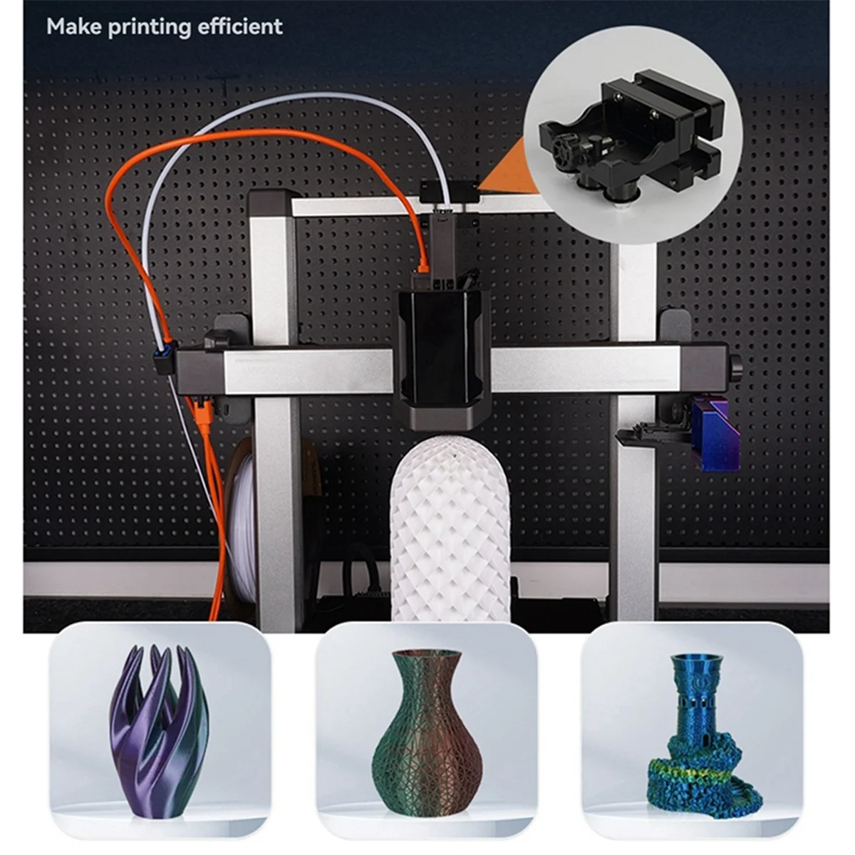 ABXHA 2 conjuntos de acessórios para impressora 3D para tensor de correia Anycubic Kobra3 e Neptune 4 Max