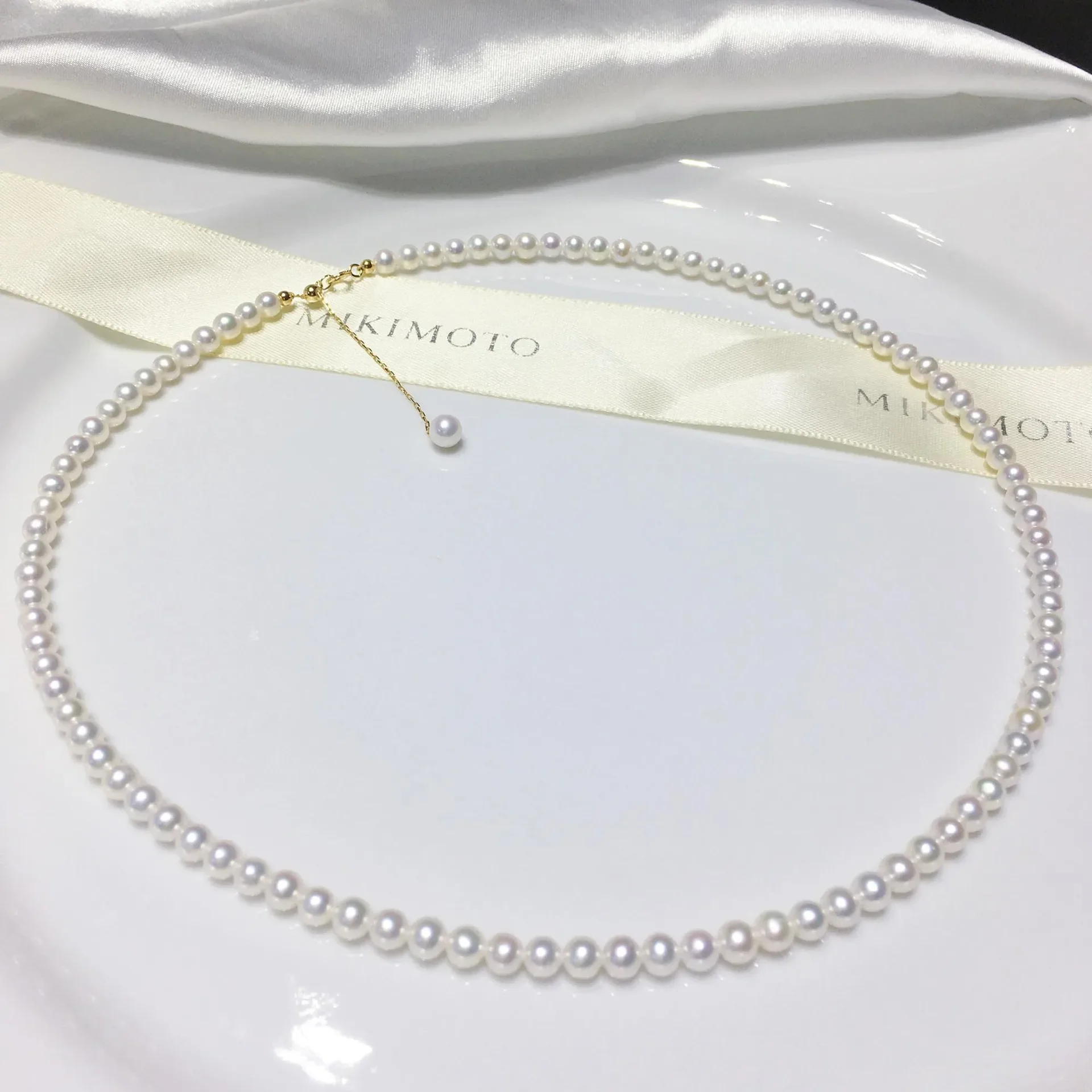 

4-5mm Baby Pearl Necklace 18k Gold/silver Akoya Freshwater Millet Pearl Necklace Clavicle Chain