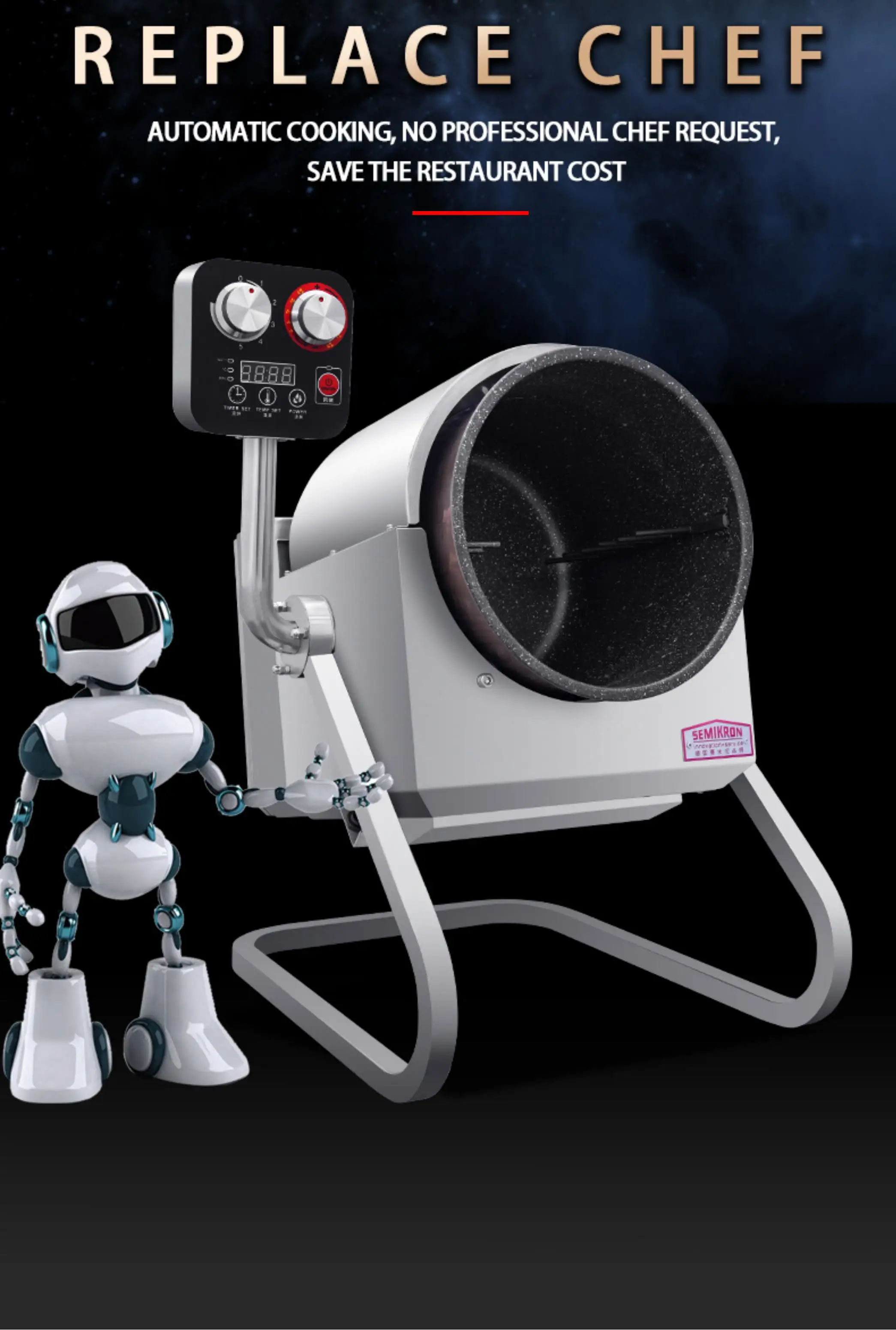 Factory Direct Easily Operate Electric Automatic Coking Machine For Commercial Restaurant And Canteen