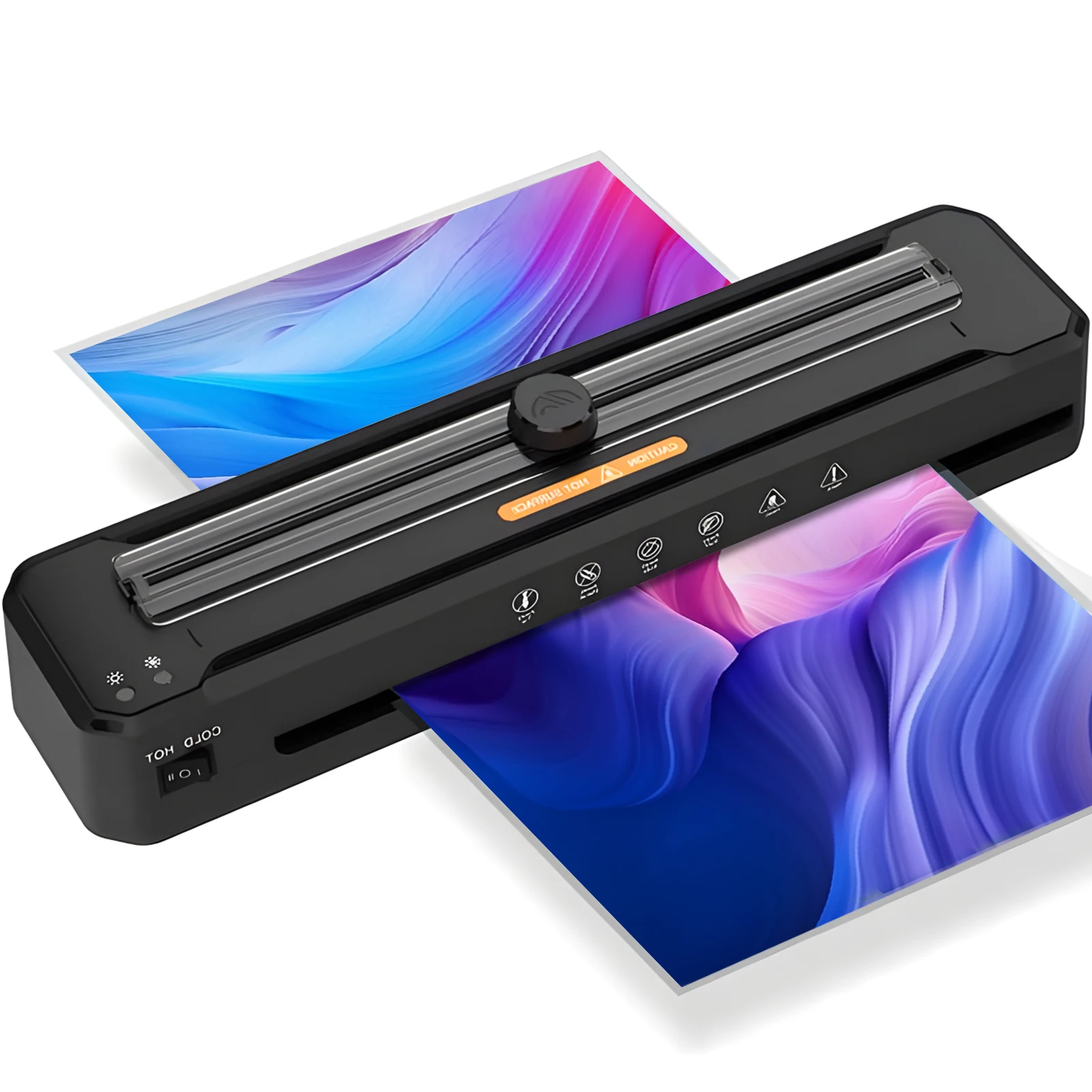 

13-Inch Laminator Machine with 50 Laminating Sheets, A3/A4/A5/A6 Cold & Hot Laminator for Home Office School Use, Built in Hole