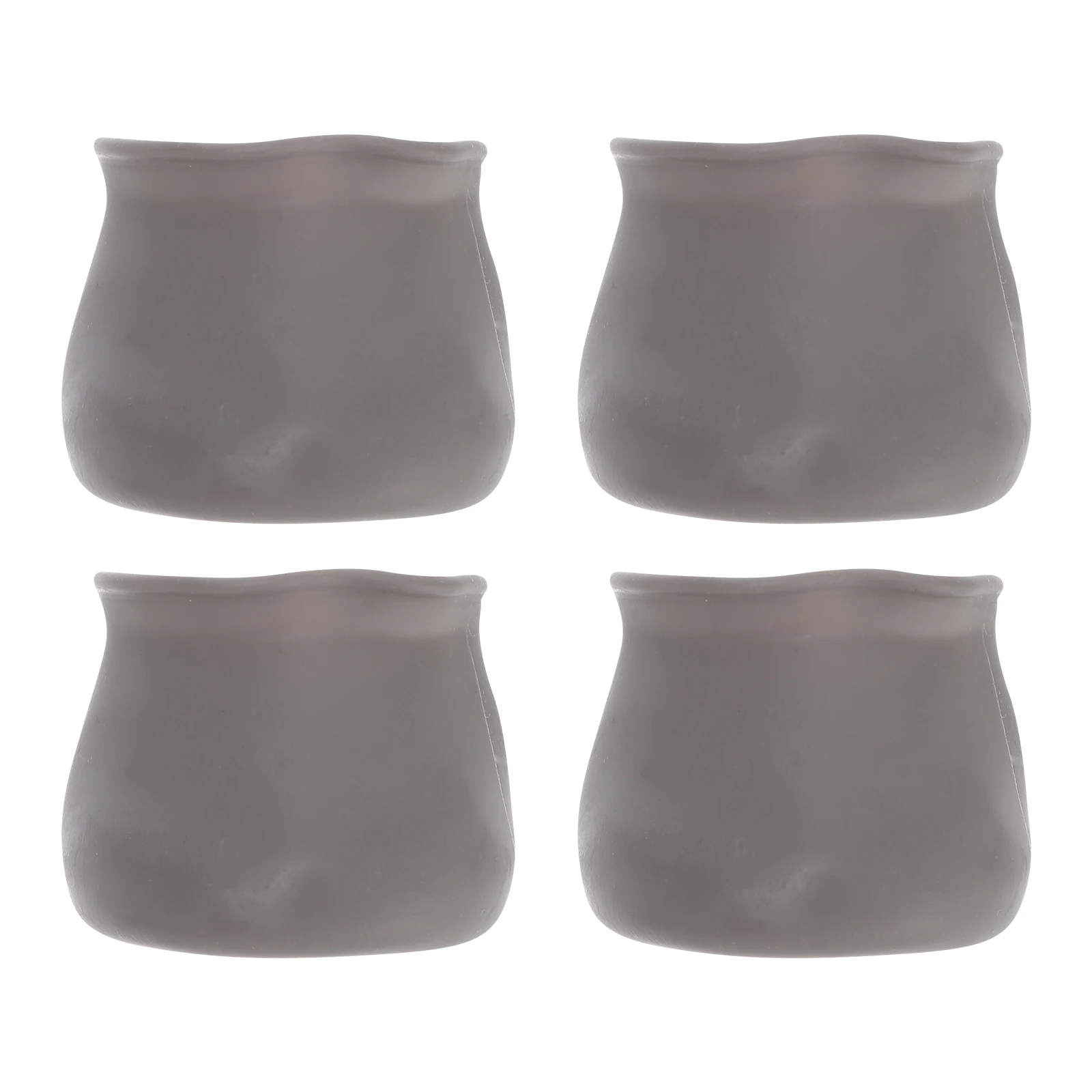 

4Pcs Universal Round Shape Silicone Chair Leg Covers Table Feet Protectors Floor Scratch Resistant for Home Office School Use