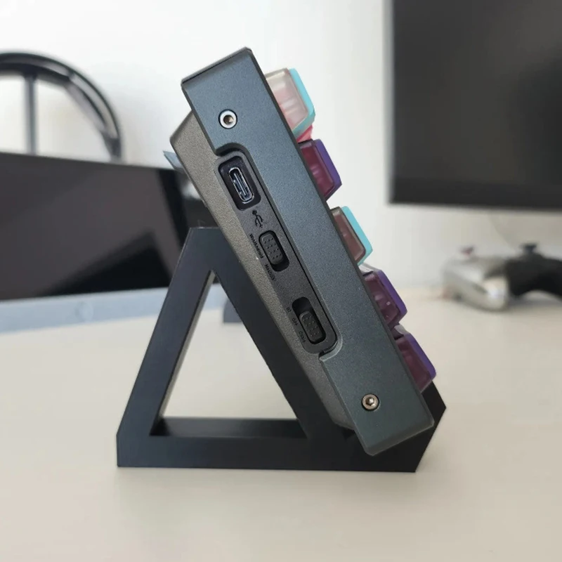 1 Pair 3D Printed Keyboard Display Stand, Mechanical Keyboard Layer Rack Tray for Computer
