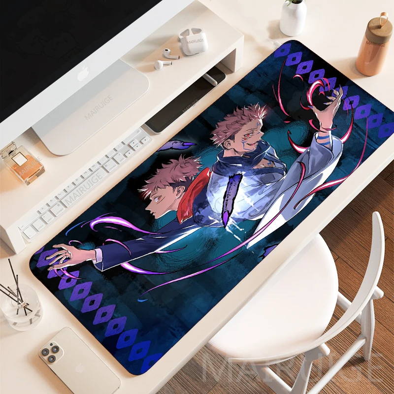 Gojo satoru mousepads gamer grande anime acessórios de jogos mousepad multi-tamanho jujutsu kaisen tapete de mesa sukuna teclado mouse