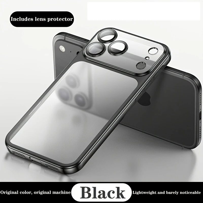Neue Ultradünne Transparente Handyhülle für iPhone 17 16 Pro Max 15 14 13 Pro Max 17Pro 16Pro Objektivschutz Stoßfeste Hartschale, iphone 17 16 hülle