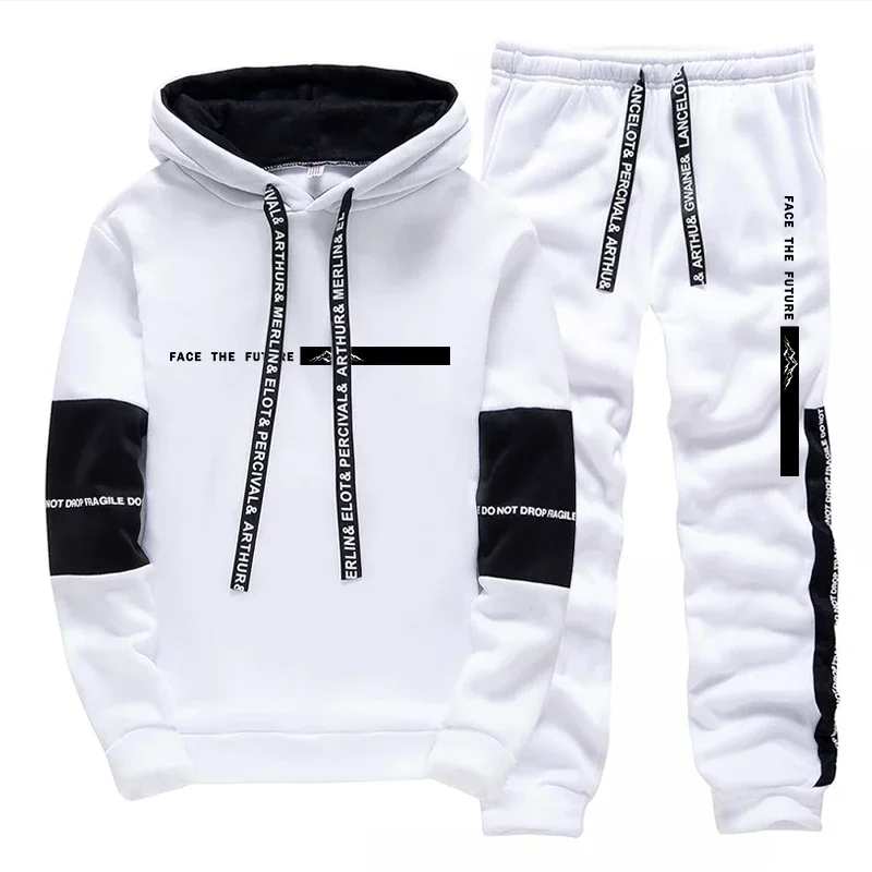 

2026 New in Men's Set Hoodie&sweatpants Autumn Daily Casual Fashion Hooded Sportswear Male Home Outdoor Comfort Soft Jogger Suit